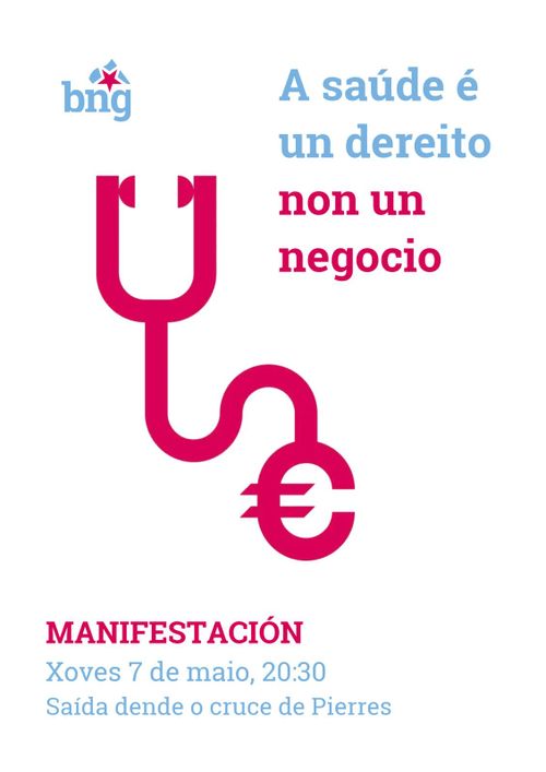 Manifestación en defensa da sanidade pública