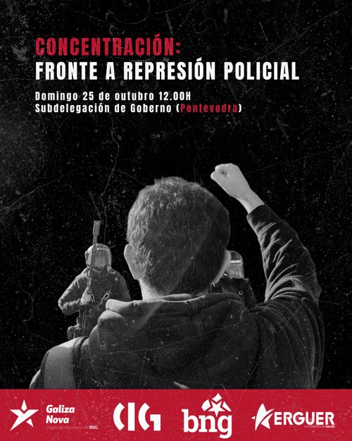 Concentración: Fronte a represión policial