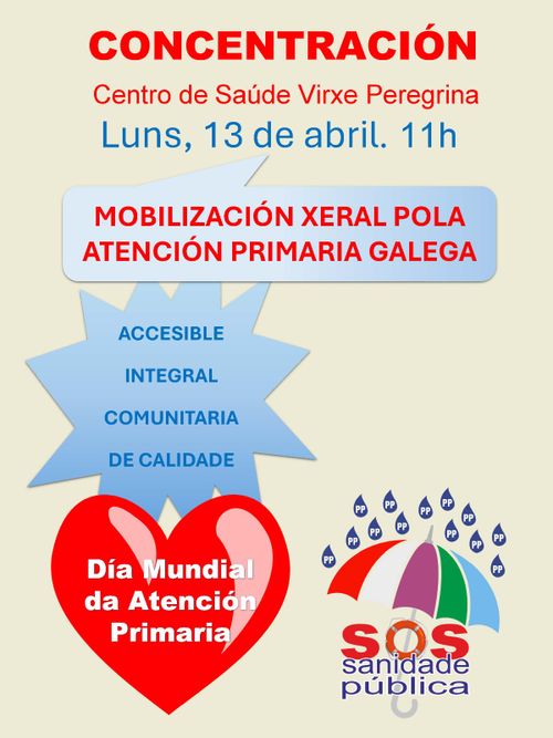 Mobilización xeral pola atención primaria galega