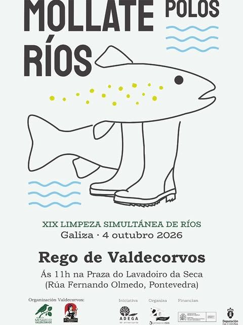 Este domingo temos Limpeça Simultanea de Ríos! 