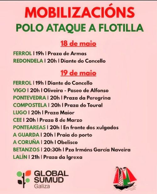 Mobilización polo ataque á flotilla