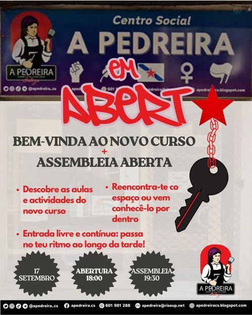 *JORNADA DE PORTAS ABERTAS E ASSEMBLEIA DE INÍCIO DE CURSO* 