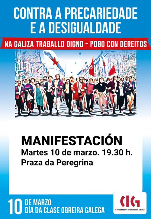 Manifestación do Día da Clase Obreira Galega