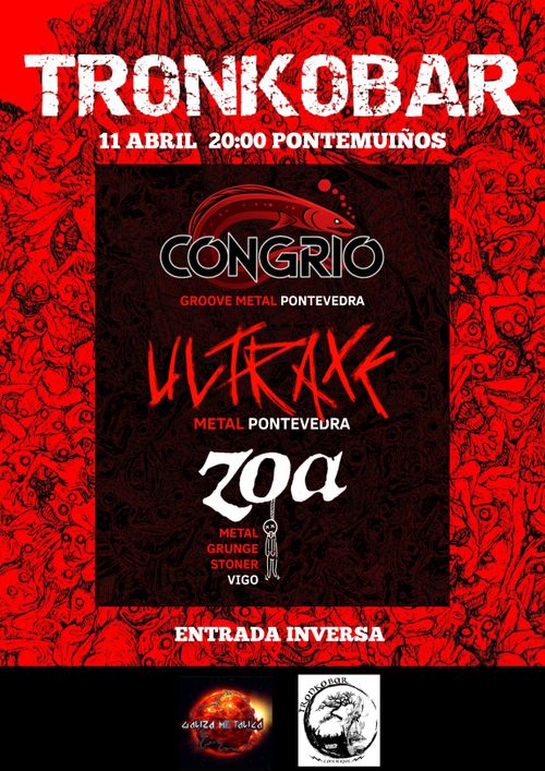 Concerto no Tronko Bar: Congrio + Ultraxe + Zoa